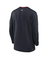 Nike Men's Navy Cleveland Guardians Authentic Collection Performance Half-Zip Sweatshirt