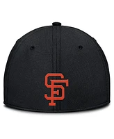 Nike Men's Black/ San Francisco Giants Rise Swoosh Performance Flex Hat