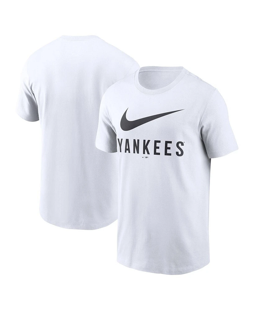 Nike Men's White New York Yankees Swoosh T-Shirt