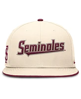 Nike Men's Natural Florida State Seminoles Primetime True Performance Fitted Hat