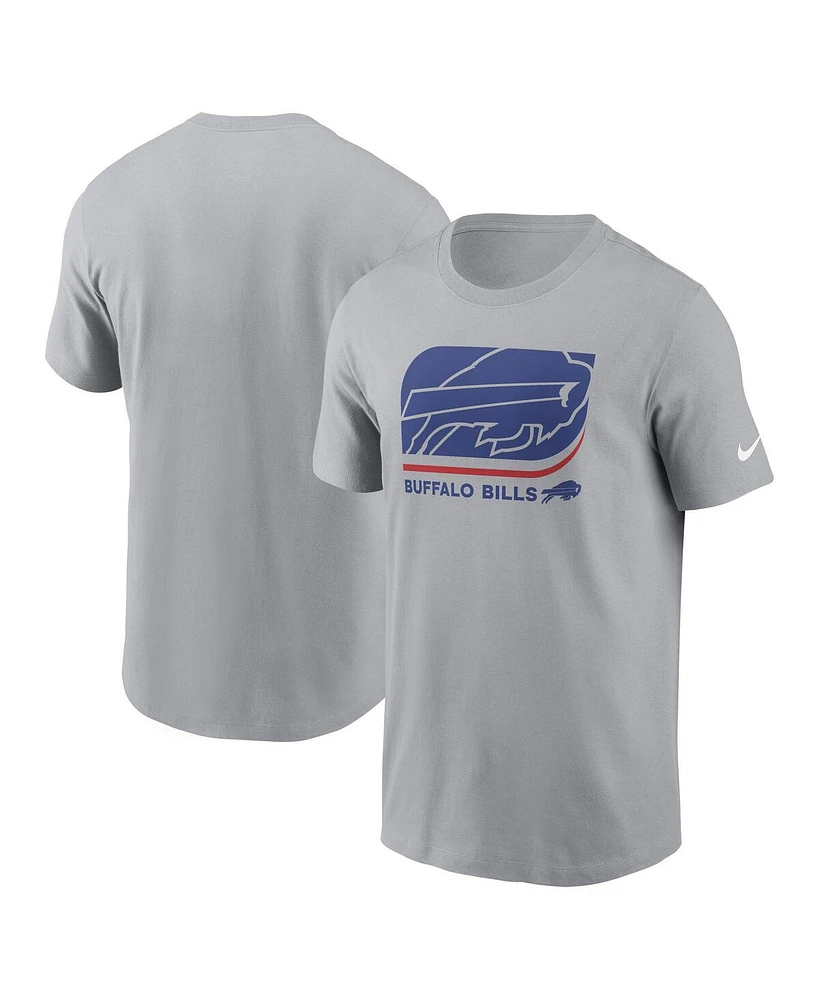 Nike Men's Gray Buffalo Bills Lockup Essential T-Shirt
