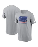 Nike Men's Gray Buffalo Bills Lockup Essential T-Shirt