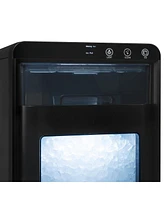 Newair Nugget Ice Maker Countertop, 44 lbs in 24 hours Ice Machine Nugget, Self Cleaning Ice Maker in Black Stainless Steel, Perfect for Home Bar, Kit