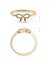 Devata Bow Ring in 14K Gold, Size approx. grams