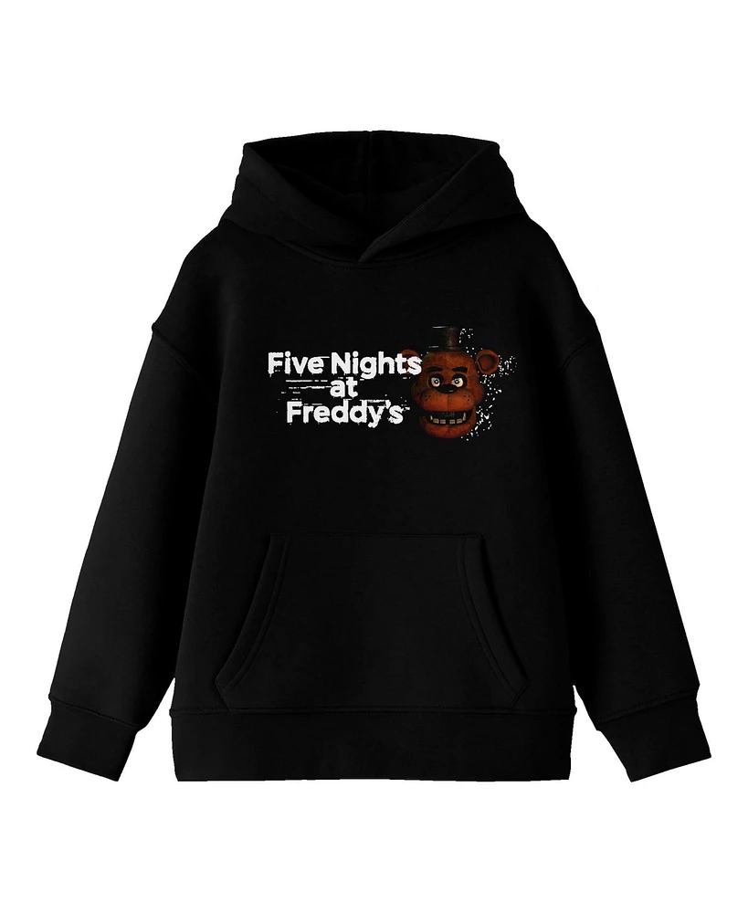 Five Nights at Freddy's Boys Youth Black Graphic Hoodie-xs