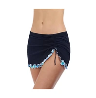 Profile by Gottex Women's Bachata Tricolored Solid Side Slit Skirt Bottom
