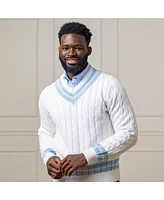 Hope & Henry Men's Organic V-Neck Cricket Sweater