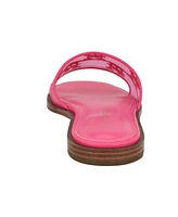 Tommy Hilfiger Women's Tesia Mesh Logo Flat Slide Sandals