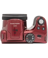 Kodak Kodak Pixpro AZ255-rd 16MP Digital Camera 25X Optical Zoom 24mm Wide Angle Lens Optical Image Stabilization 1080P Full Hd Video 3" Lcd Vlog