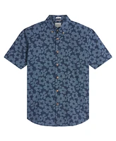 Ben Sherman Men's Floral Print Button-Down Short Sleeve Shirt