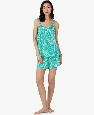 Lauren Ralph Women's Double Strap Camisole and Short Pajama Set