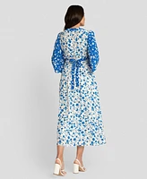 Seraphine Women's Maternity Flounce Sleeve Dress