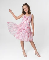 Rare Editions Big Girls Floral Mesh Social Dress