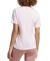 adidas Women's Cotton Mini Logo Graphic Crewneck T-Shirt