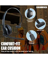 Noise-Canceling Wireless Headset with Ambidextrous Microphone