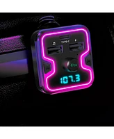 3-Port 12V Car Charging Station and Fm Transmitter