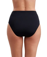 ShapeSolver by Mimi Flamingo Women's Solid Bottoms Basic Brief Swimsuit Bottom