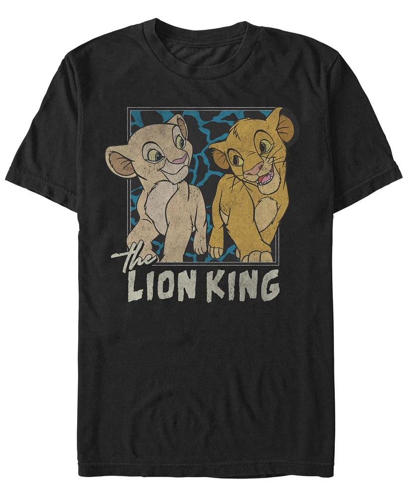 Lion King Men's Simba and Nala Short Sleeve T-Shirt