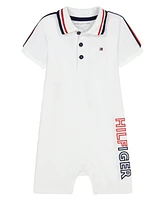 Tommy Hilfiger Baby Boys Pique Short Sleeve Signature Polo Bodysuit