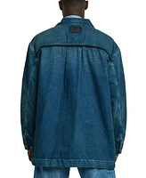 G-Star Raw Men's Oversized Denim Button-Front Chore Jacket