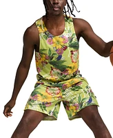 Puma Men's Dunked Floral Regular-Fit Reversible Mesh Tank