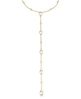 Ettika Marquise Crystal Lariat Necklace