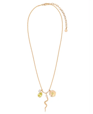 Ettika Serpentina Snake Inspired Charm Necklace