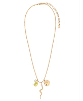 Ettika Serpentina Snake Inspired Charm Necklace