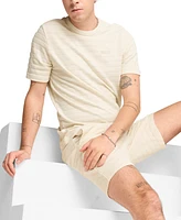 Puma Men's Ess Elevated Regular-Fit Textured Stripe T-Shirt