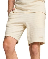 Puma Men's Ess Elevated Regular-Fit Textured Stripe 9" Shorts