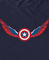Marvel Men's Wings Shield Falcon Short Sleeve T-Shirt