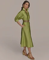Donna Karan New York Women's Cotton Midi Shirtdress