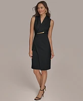 Donna Karan New York Women's Hardware-Trim Sheath Dress
