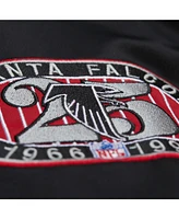 Mitchell & Ness Men's Black Atlanta Falcons Double Down Satin Full-Snap Jacket