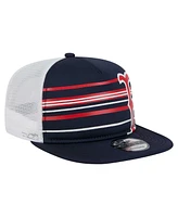 New Era Men's Navy Boston Red Sox 9FIFTY A-Frame Trucker Snapback Hat