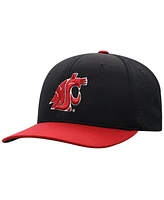 Top of the World Men's Black Washington State Cougars Reflex Fitted Hat