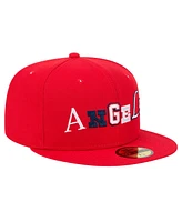 New Era Men's Red Los Angeles Angels Ransom 59FIFTY Fitted Hat