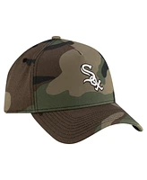 New Era Men's Camo Chicago White Sox Woodland Team Pop 9FORTY A-Frame Adjustable Hat