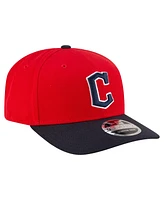 New Era Men's Red/Black Cleveland Guardians Player Replica 9SEVENTY Adjustable Hat