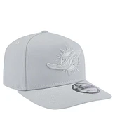 New Era Men's Gray Miami Dolphins Color Pack 9FIFTY Snapback Hat