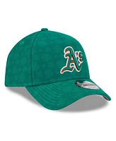 New Era Men's Kelly Green Athletics St. Patrick's Day A-Frame 9FORTY Adjustable Hat