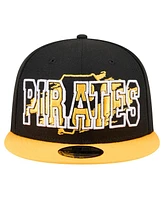 New Era Men's Black Pittsburgh Pirates Splatter 9FIFTY Snapback Hat