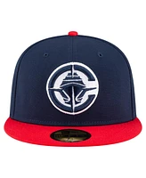 New Era Men's Navy/Red La Clippers 2-Tone 59FIFTY Fitted Hat