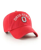 '47 Brand Men's Red Ohio State Buckeyes Classic Arch Clean Up Adjustable Hat