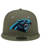 New Era Men's Olive Carolina Panthers Main 9FIFTY Snapback Hat