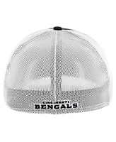 '47 Brand Men's Black/White Cincinnati Bengals Thrash Trophy Flex Hat