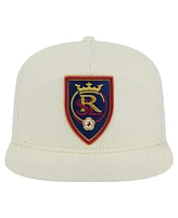 New Era Men's Cream Real Salt Lake 2025 Kickoff Snapback Golfer Hat