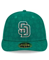 New Era Men's Kelly Green San Diego Padres St. Patrick's Day Low Profile 59FIFTY Fitted Hat