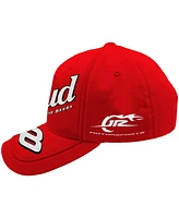 Jr Motorsports Official Team Apparel Men's Red Dale Earnhardt Jr. Budweiser Sponsor Adjustable Hat