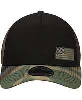 New Era Men's Black/Camo Austin Cindric Trucker 9FORTY Adjustable Hat